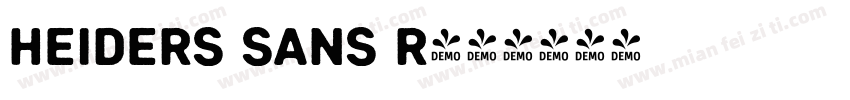 Heiders Sans R字体转换